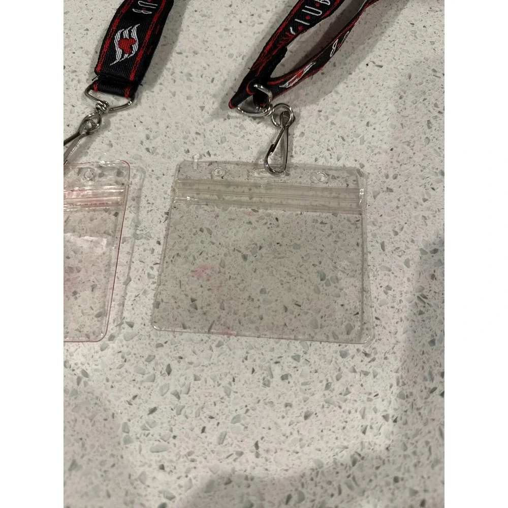Genuine Walt Disney Castaway Club Cruise Line‎ Black & Red Adjustable Lanyard